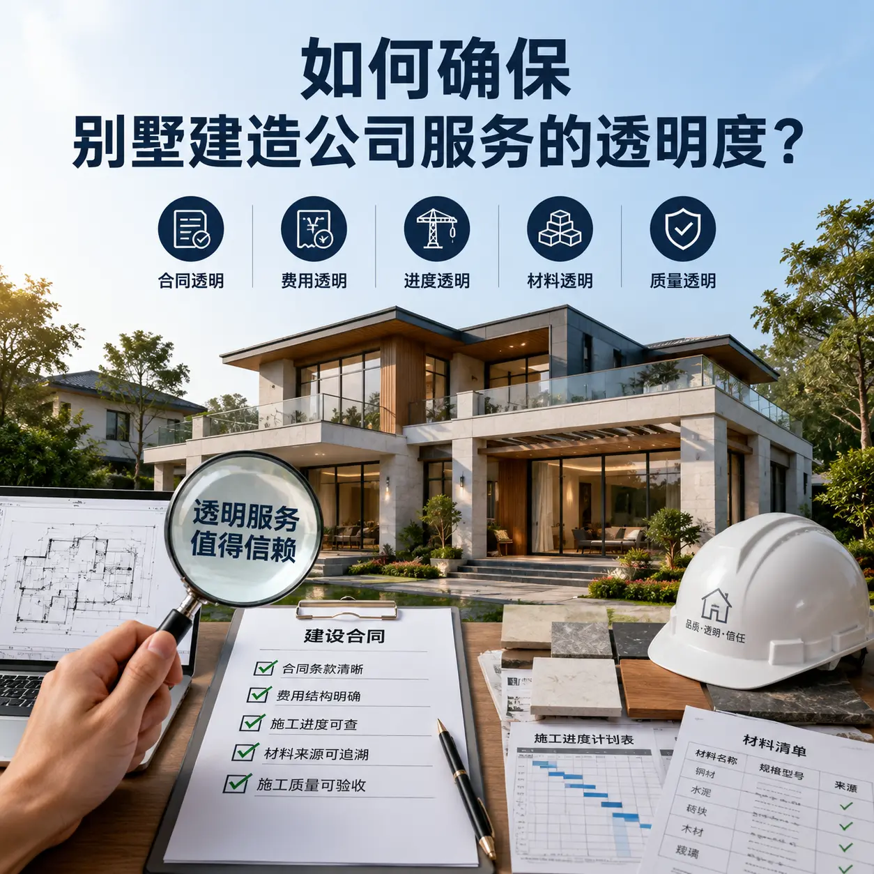 在 三穗 如何确保别墅建造公司服务的透明度?