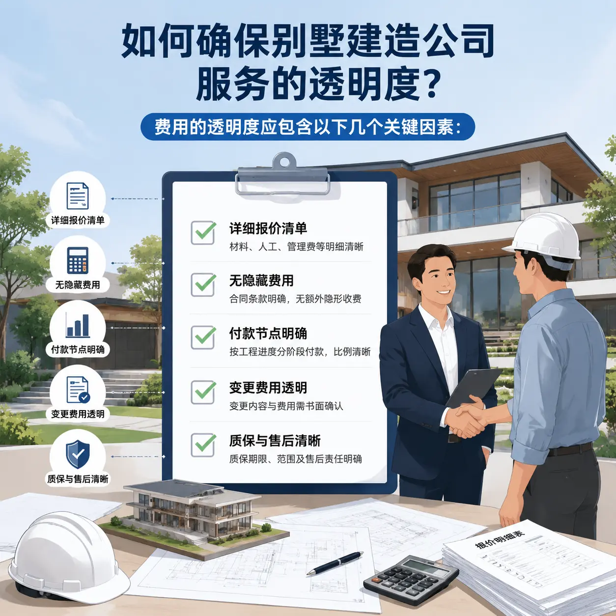 在 三穗 如何确保别墅建造公司服务的透明度？